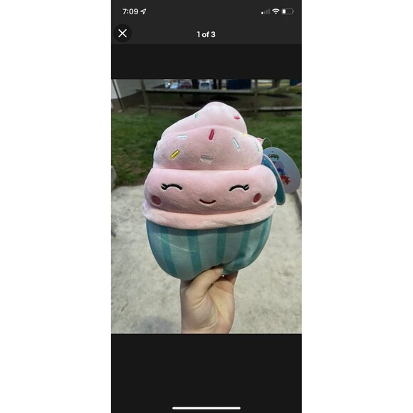 Squishmallows Diedre Cupcake 8" NEW Plush Toy 2021 Kellytoy Exclusive - Picture 1 of 3